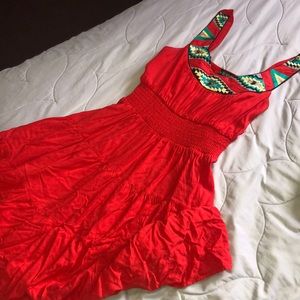 Red sundress
